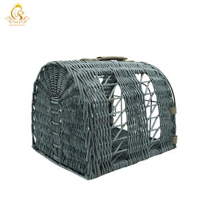 EUR VET Cama Para Gatos Con Cojín Caja De Transporte <span class=keywords><strong>Cueva</strong></span> Para Gatos Con Asas Dedos De <span class=keywords><strong>Sauce</strong></span>, Marrón - Product Image 3