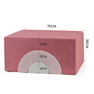 Bantal Lantai Multifungsi Berlapis Kain Khusus Baiyi untuk Bayi dan Anak-anak, Set Permainan Panjat Dalam Ruangan, Isi Busa, Tahan Air, Dapat Dilepas - Product Image 5