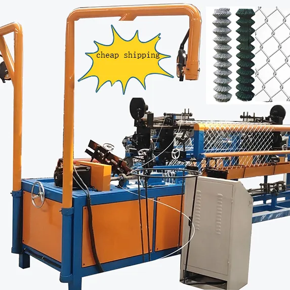 fully automatic Diamond Gi double manual operate wire mesh chain link fence weaving net fencing making machine factory price