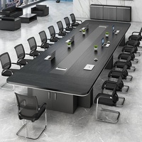Table de conférence HYZ-295X, longue et rectangulaire, design simple et moderne, ignifuge, bureau pour 1 personne, nouveau modèle épaissi