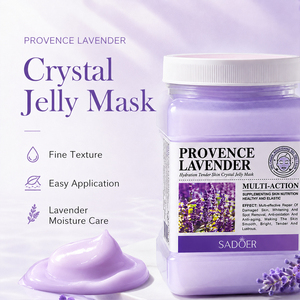 Masque facial en poudre hydratant et nourrissant à la lavande SADOER, masque crème hydratant pour tous types de peaux - Format échantillon - Product Image 2