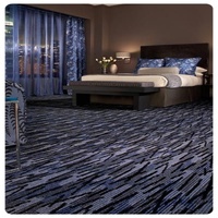 Tapis 7.5mm Pile Hight Pattern Luxury Axminster Carpet, Hotel Colorful Wall to Wall Carpet