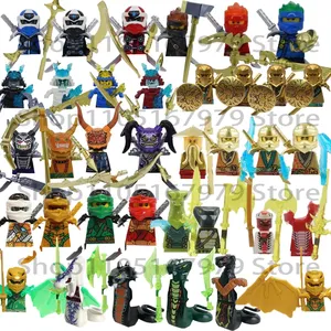 ชุดตัวต่อ Ninja Building Blocks Nya Lord Garmadon Mr. Skull Wizard Moro <span class=keywords><strong>Chokun</strong></span>-40-Piece ของเล่นประกอบพลาสติก ABS สำหรับเด็กอายุ 14 ปีขึ้นไป - Product Image 1