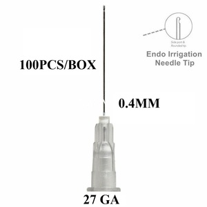100 Uds aguja de irrigación Dental Endo 25G/27G/30G puntas de jeringa desechables un orificio lateral - Product Image 4