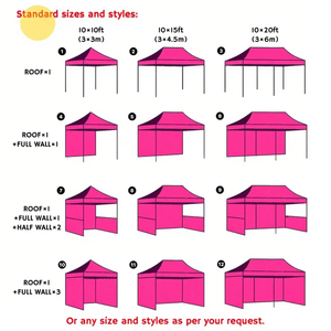 10x10 10*15 10*20 tùy chỉnh khung nhôm tán Lều quảng cáo gấp Pop Up lều cho triển lãm thương mại hiển thị các sự kiện ngoài trời - Product Image 6
