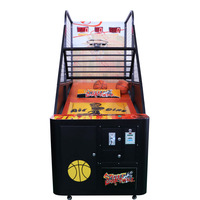 Máquina de Baloncesto Electrónica Resistente, Juego de Tiro Electrónico para Parques de Diversiones y Centros de Entretenimiento Familiar
