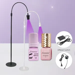 Novo Design Uv chicote Lâmpada wimpern 395 uv Lâmpada Stand Floor Standing Gel Nail Polishuv Lampe Wimpern