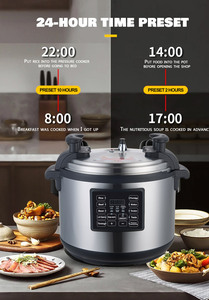 Cuisinière à pression électrique professionnelle en acier inoxydable <span class=keywords><strong>de</strong></span> 15 L pour usage commercial et hôtelier, grande marmite intelligente multifonctionnelle - Product Image 5
