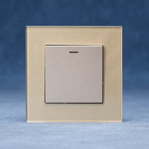 220V 10A Produktions linie Wand schalter und Steckdose 1 Gang 1 2 3-Wege-Wandlichtschalter nach EU-Standard Temper ier glasscheibe - Product Image 1