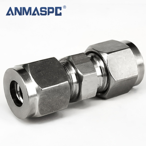 Tube <strong>Fitting</strong> Stainless Steel 304 <strong>Compression</strong> <strong>Fitting</strong> Reducer <strong>Union</strong> with Twin Ferrules Instrument <strong>Fitting</strong> - Product Image 4