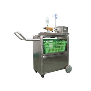 Domuz çiftliği için PP malzeme piglet cratet. Piglet tedavi arabası plastik sepet için 60L yeşil piglet kutusu - Product Image 6