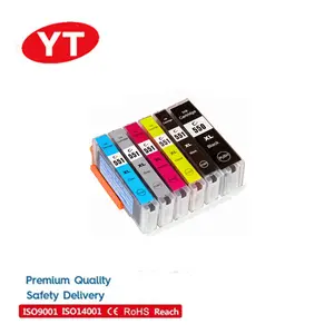 Yelbes 550 550XL PGI-550 CLI-551 캐논 PIXMA IP7250 MX925 프린터에 대한 CLI-551XL 호환 잉크젯 잉크 카트리지