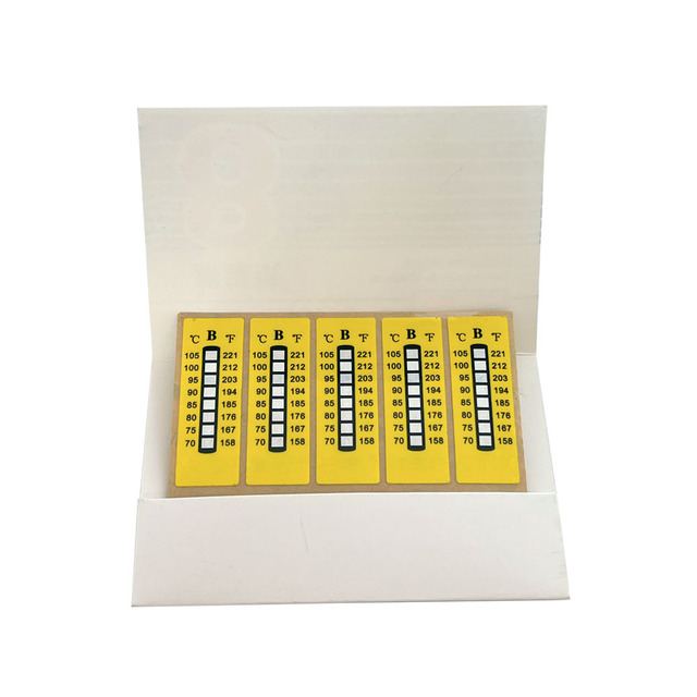 Industrial Grade Adhesive Sticker Overheat Warning Tag Non-reversible Temperature Indicator Waterproof Oilproof High Voltage