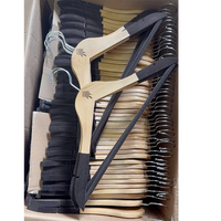 Fabricant de cintres en bois magasin de vêtements anti-dérapant en bois massif flocage cintre hôtel porte-vêtements velours cintres en bois