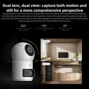Caméra intelligente <span class=keywords><strong>Xiaomi</strong></span> Mijia originale avec prise US, double objectif PTZ <span class=keywords><strong>360</strong></span> degrés, détection IA, 5MP, WiFi 6, sécurité domestique, application <span class=keywords><strong>Mi</strong></span> <span class=keywords><strong>Home</strong></span> - Product Image 5
