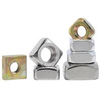 Écrous hexagonaux métriques DIN 557 M4 M5 M6 M8 M10 en acier inoxydable 304, zingués, polis, entièrement filetés, autobloquants