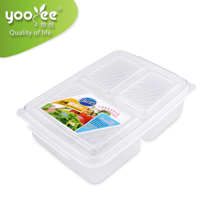 Boîte de stockage des aliments en plastique, 3 compartiments pour conserver les bonbons, usine chinoise - Product Image 2