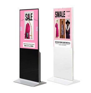 Señalización digital de 32-43 pulgadas para publicidad en centros comerciales Quiosco <span class=keywords><strong>LCD</strong></span> de tótem de pie con pantalla vertical con animación - Product Image 1