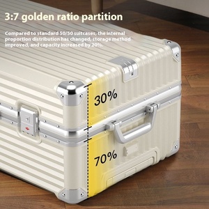 <span class=keywords><strong>Valise</strong></span> PC à roulettes multifonctionnelle de grande capacité 20 24 26 pouces <span class=keywords><strong>valise</strong></span> durable 4 roues pour hommes femmes étudiants bagages - Product Image 3
