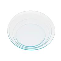 Poli avec couvercles de couverture de bords au sol pour béchers et flacons Verres de montre de laboratoire à vaisselle d'évaporation