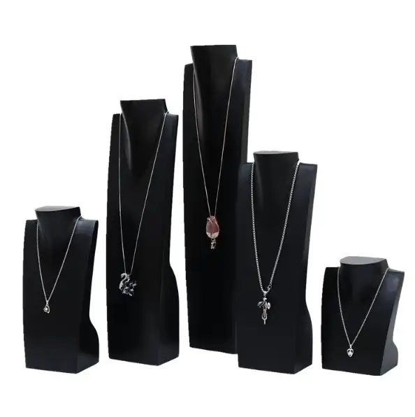 Jewelry Stand Black Jewelry Display Solid Wood Necklace Display Stand For Show