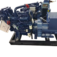 Générateur diesel marin triphasé en gros 30kW/50kW 380V 60Hz 1800 tr/min Démarrage électrique 12V CC Panneau de commande ATS