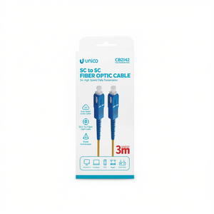 Cable de Fibra Óptica Unico SC a SC de 3m, Transmisión de Datos de Alta Velocidad - Product Image 2