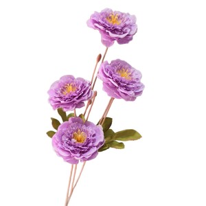 Flores Artificiales de la Serie Púrpura, Ramo Individual de Rosas, Lirios y Tulipanes, para Decoración de Bodas, Salones, Techos de Hoteles y Caminos - Product Image 5