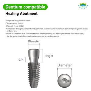 Khớp nối phục hình Dentium Super Line Healing TC4ELI, Titan cấp 5, bán trực tiếp từ nhà máy, hàng có sẵn, giao hàng nhanh 24 giờ - Product Image 4