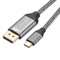 Cable USB-C a DisplayPort Macho a Macho, 8K 60Hz, Blindaje de Aluminio, Transmisión de Audio y Video para Laptop