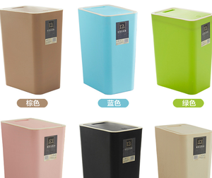 ถังขยะในครัวแบบฝาดัน10L 8L ใช้ในบ้านสำนักงานถังขยะในครัว20L50L ถังขยะ - Product Image 4