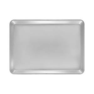 Durable Aluminum Baking Sheet Rectangular Tray for <b>Pizza</b> Bread Cake and Pastry Commercial Oven Use - Product Image 4