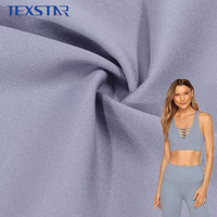Tissu Interlock Double Face Extensible 4 Directions en Nylon Spandex 200 g/m² à Séchage Rapide et Évacuation de l'Humidité, Doux, pour Sous-vêtements Féminins et Vêtements de Sport