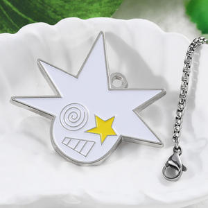 Customize Your Own Logo Chain Pendant Logo Cartoon Cool Soft Enamel Alloy Stainless Steel Pendant Charms <strong>Necklace</strong> - Product Image 5