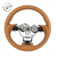 Volant sport personnalisé à 3 branches en cuir marron pour Lexus ES, IS, GS, LS, NX, RX, IS350, IS200