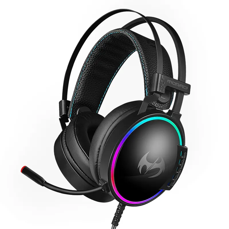 Customize 7.1 RGB Stereo Wired Headphone Wired Adjustable Headbands Gaming Headphones Earphone Headset Gamer