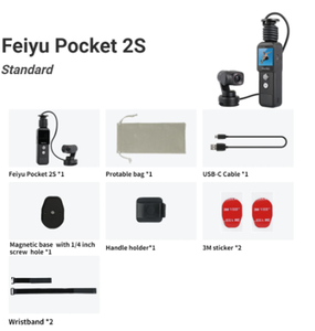 FeiyuTech <span class=keywords><strong>Feiyu</strong></span> <span class=keywords><strong>Pocket</strong></span> 2S, Diseño Dividido, Base Magnética, Vista Ultra HD 4K, Gimbal de 3 Cámaras, Control Remoto Inalámbrico, Deportivo - Product Image 6