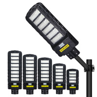 Capteur de mouvement étanche à l'induction KCD Top Quality 50w 150w 300w 600w 1000w Interrupteur solaire de réverbère lumière LED extérieur