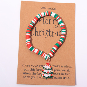 Vendita all'Ingrosso <span class=keywords><strong>di</strong></span> Articoli Natalizi: Ciondolo per Albero <span class=keywords><strong>di</strong></span> <span class=keywords><strong>Natale</strong></span> con Babbo <span class=keywords><strong>Natale</strong></span> e Fiocchi <span class=keywords><strong>di</strong></span> Neve, Braccialetto in Plastica Personalizzato Marrone con <span class=keywords><strong>Auguri</strong></span> - Product Image 4