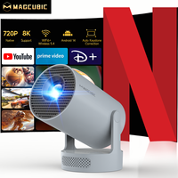 Projecteur LCD Mini Magcubic HY300pro+ 2026 pas cher, projecteur 4K portable, Proyector de films, haut-parleur 5W, base portable, Proyectores