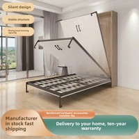 Accessoire de lit mural pliable multifonctionnel invisible avec rabat latéral avant pour lit escamotable