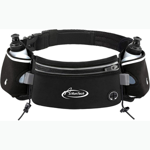Échantillon gratuit de ceinture de course d'hydratation avec bouteilles d'eau pour hommes femmes 2 bouteilles d'eau courante à débit rapide 8oz - Product Image 2