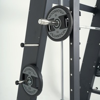 Machine Smith Robuste pour Salle de Sport à Domicile, Rack de Musculation Multifonctionnel avec Système de Contrepoids