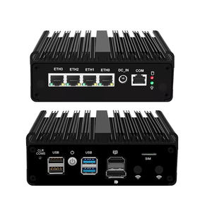 Nouvel ordinateur industriel mini sans ventilateur 4*Lan N100 N150 J6412 <span class=keywords><strong>J5005</strong></span> 3G/4G Ubuntu OpenOPNsense RJ45 Linux Box - Product Image 2