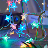 Lampu Garland Natal 10m Tahan Air untuk Luar Ruangan, 8 Fungsi Lampu LED Bintang untuk Dekorasi Natal, Pesta, dan Berkemah