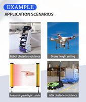 Sensor de Distancia Láser Compacto y Confiable, Rango de Detección de 0.05-10m, Interfaz UART de 50Hz, SDM10 para Robótica, Drones y Sistemas Automatizados