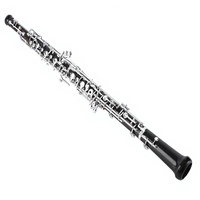 Good Quality Bakelite Oboe With Silver Plated Keys