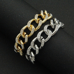 Full of Diamonds Three-dimensional Cuban Chain Necklace, Hipster Popular Cool Personality Necklace Women Tanjing Fashion - Product Image 3