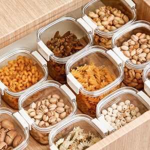 Boîte de rangement moderne pour snacks de qualité alimentaire Bocal en plastique scellé PET pour les techniques d'injection de grains de café pour l'espace cuisine - Product Image 4