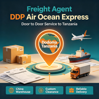 Agent de fret Alibaba AliExpress Amazon DDP Service express aérien et maritime porte-à-porte vers la Tanzanie